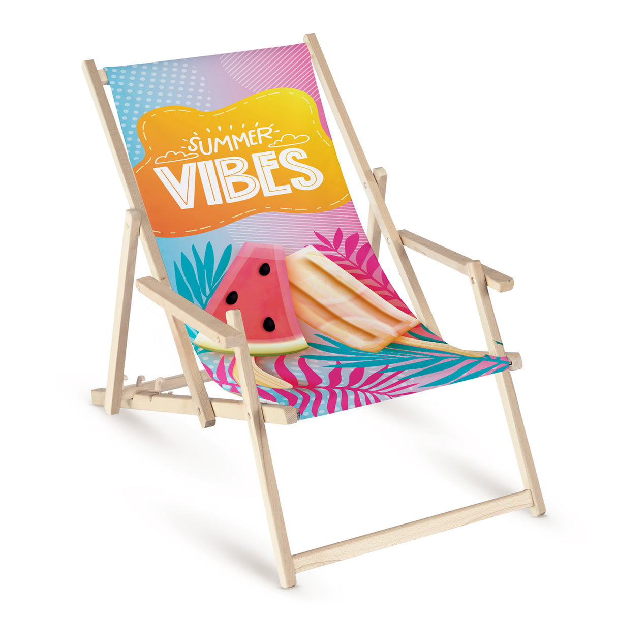 Leżak z Podłokietnikiem Summer Vibes