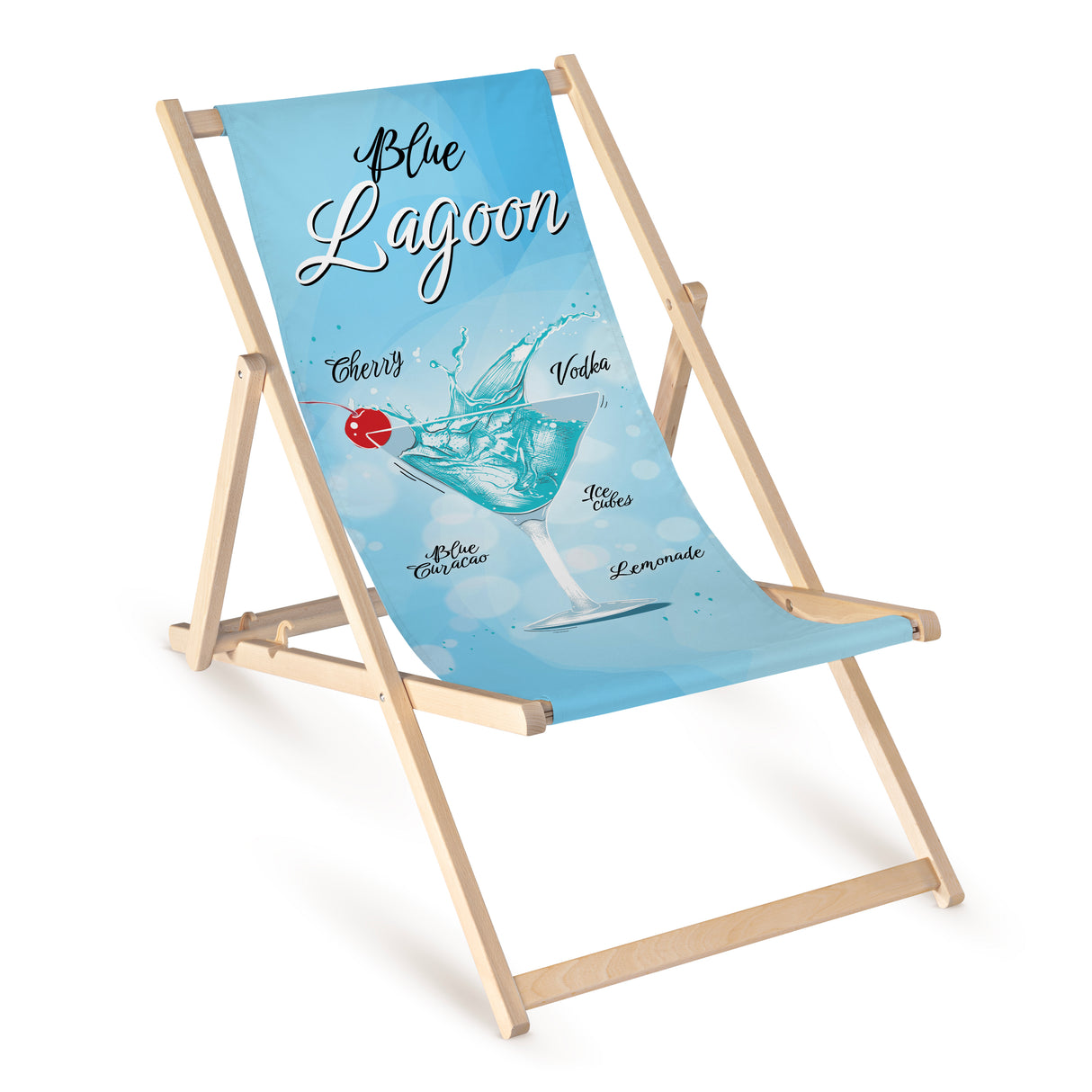 Leżak drewniany BLUE LAGOON