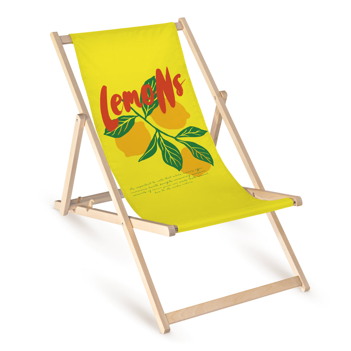 Leżak drewniany LEMONS