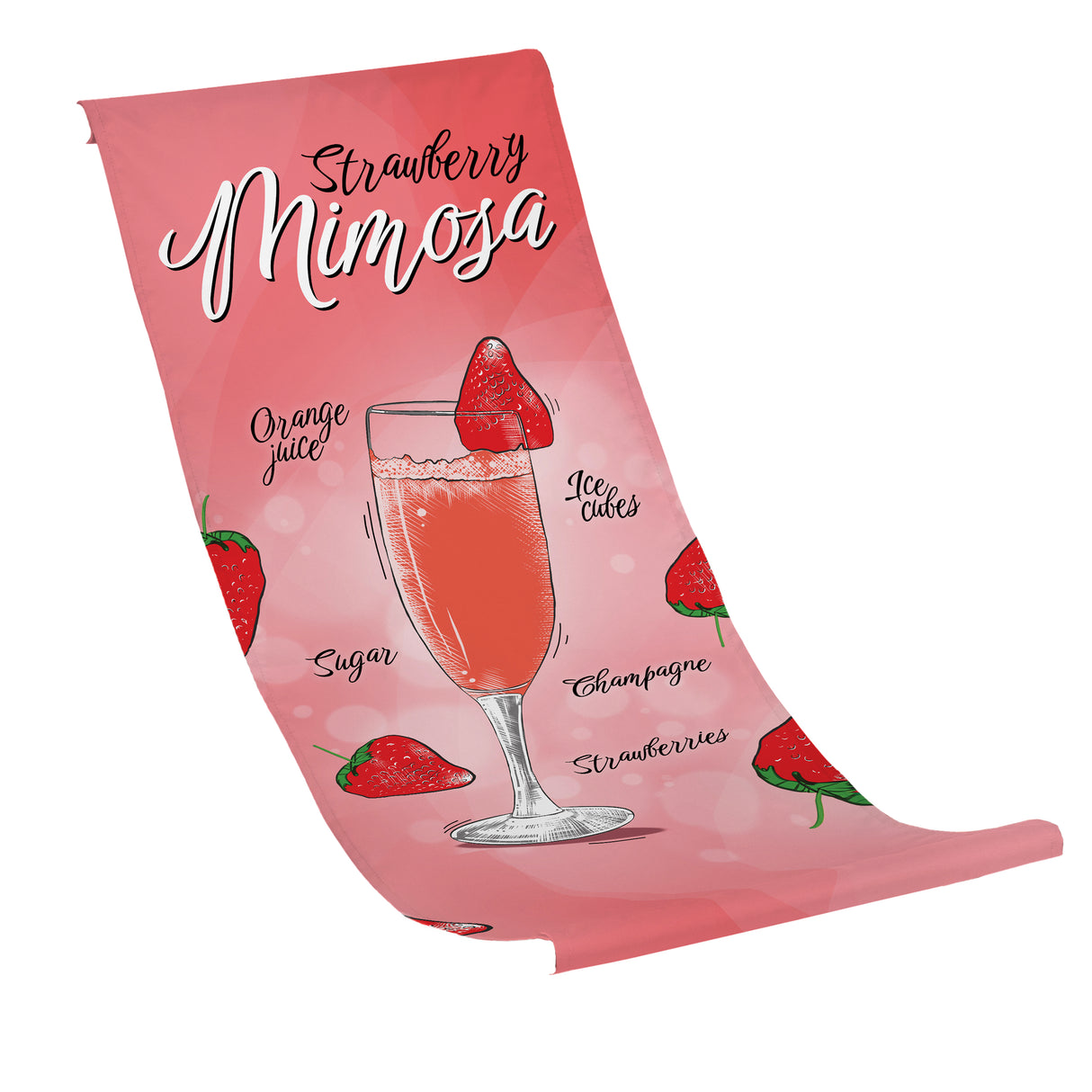 Płachta na Leżak STRAWBERRY MIMOSA