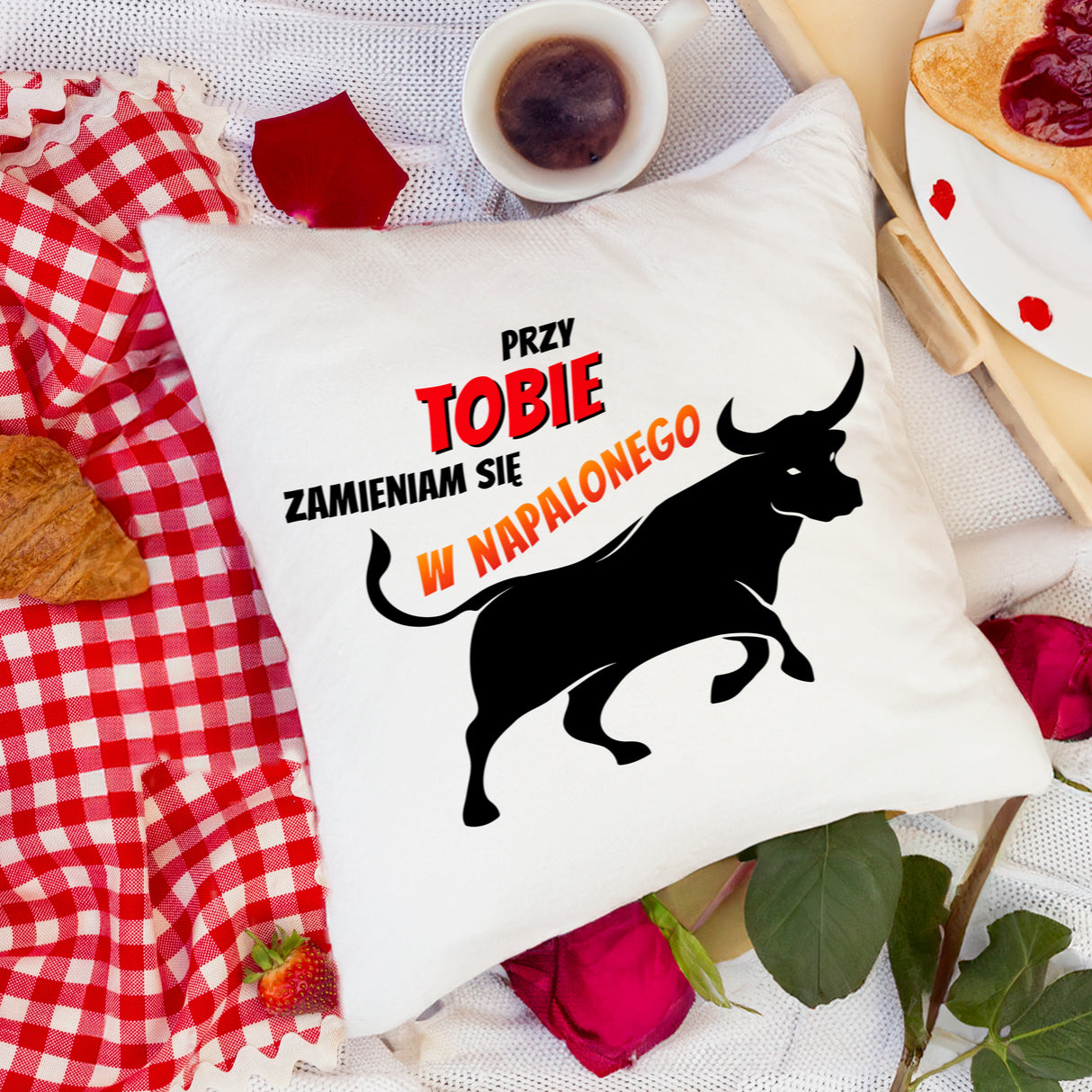 Prezent na walentynki - poduszka BYK