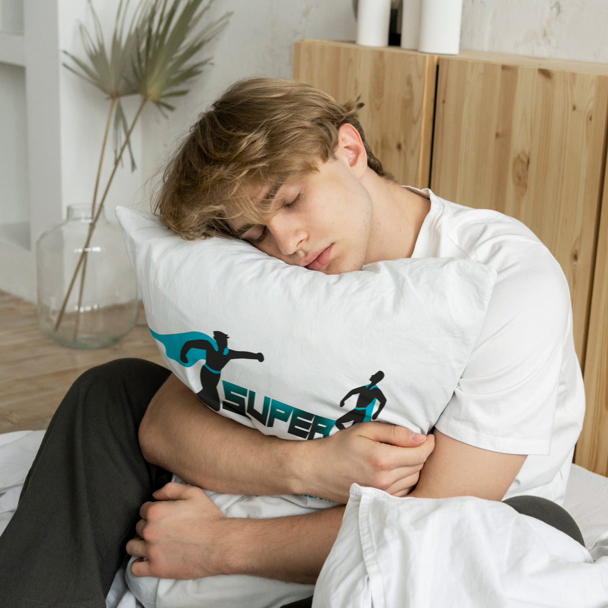 Prezent na walentynki - poduszka SUPER CHŁOPAK