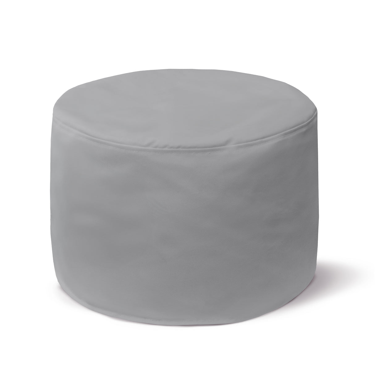 Pufa Okrągła Podnóżek RÓŻNE KOLORY Jasnoszary
