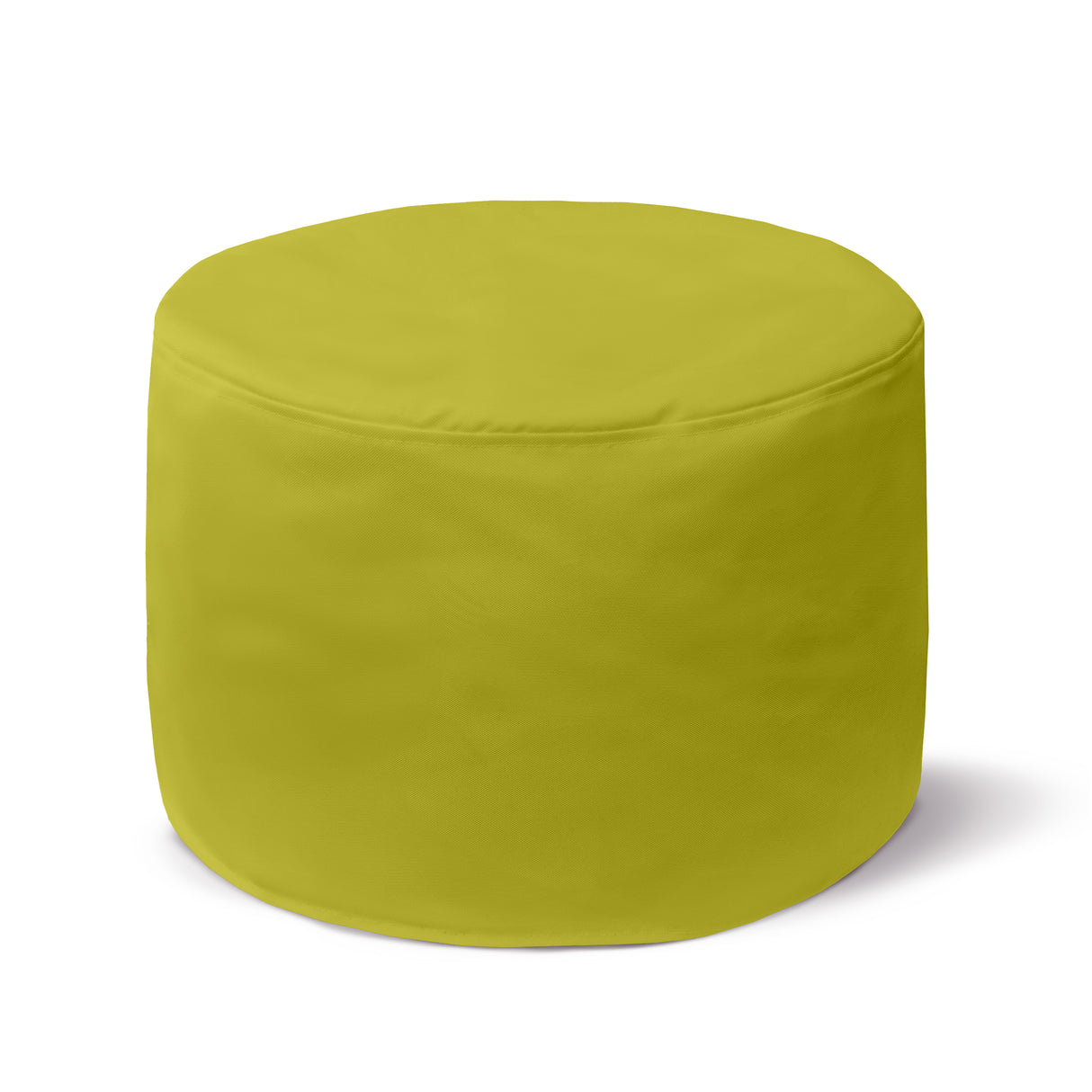 Pufa Okrągła Podnóżek RÓŻNE KOLORY Limonkowy