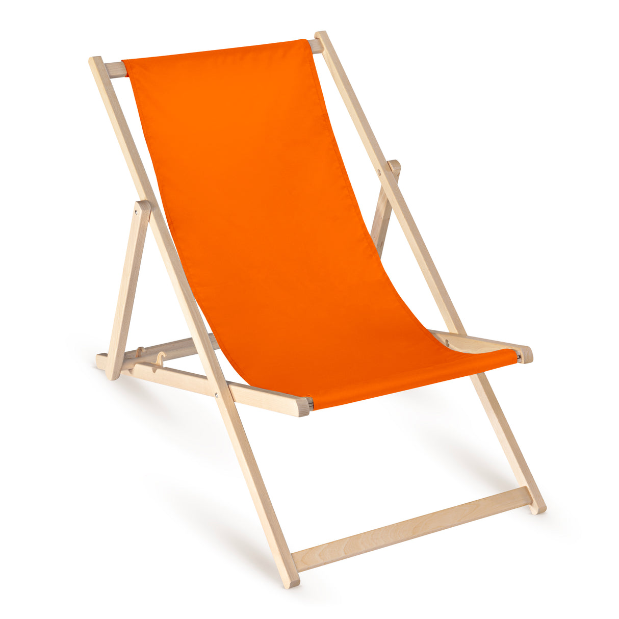Leżak drewniany - RÓŻNE KOLORY Neon pomarańczowy