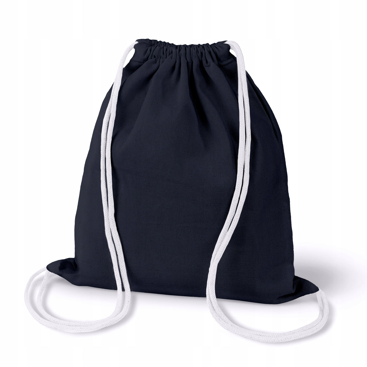 Plecak Worek Bawełniany Granatowy 340x400mm Sznurki: Białe