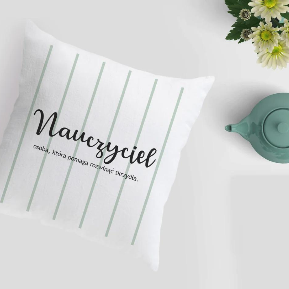 Prezent na dzień nauczyciela PODUSZKA POMAGA ROZWINĄĆ SKRZYDŁA