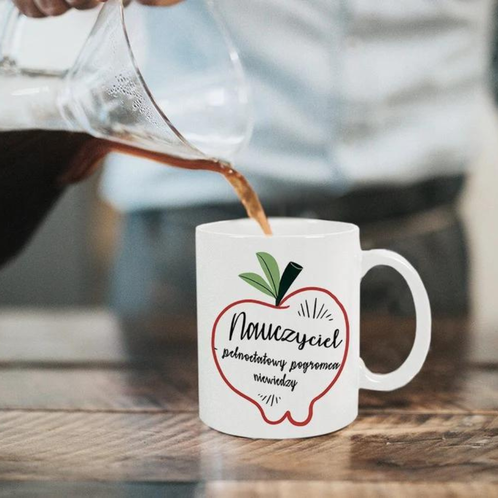 Prezent na dzień nauczyciela KUBEK POGROMCA NIEWIEDZY