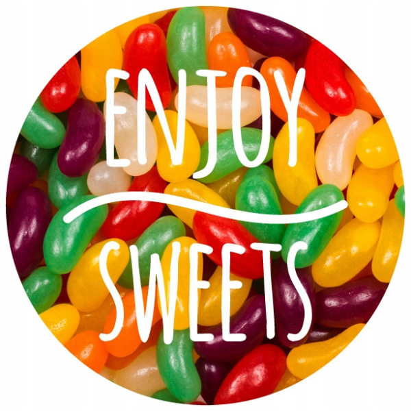 Naklejki ENJOY SWEETS ozdobne 10szt.
