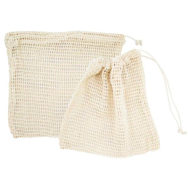 Worek z siatki bawełnianej 100x120mm Ecru