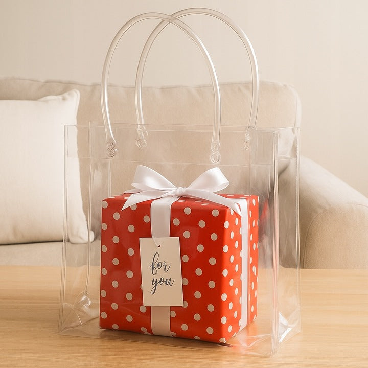 Przezroczysta torba z uchwytami 25szt.