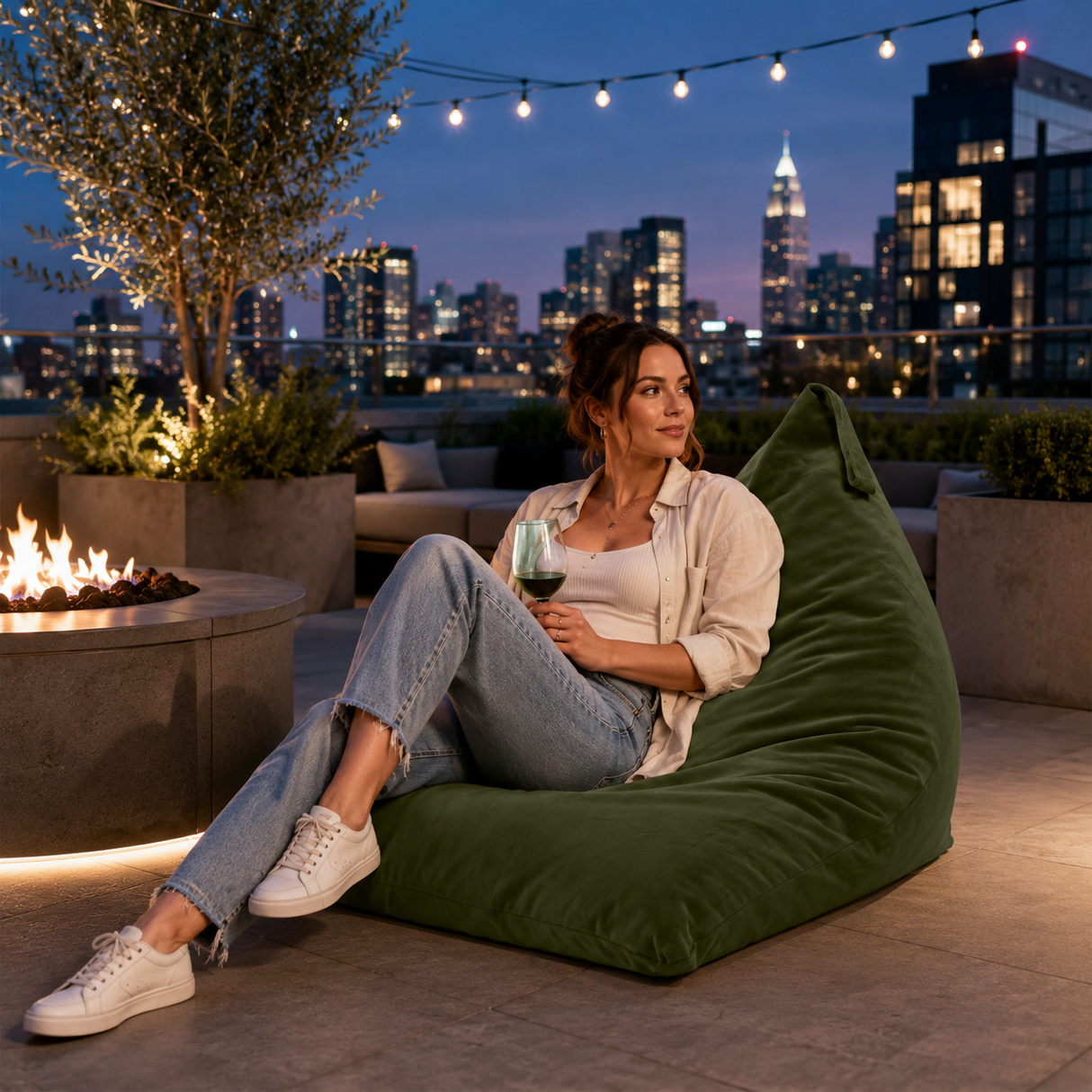 Pufa Pillow XL Velvet Jednokolorowa