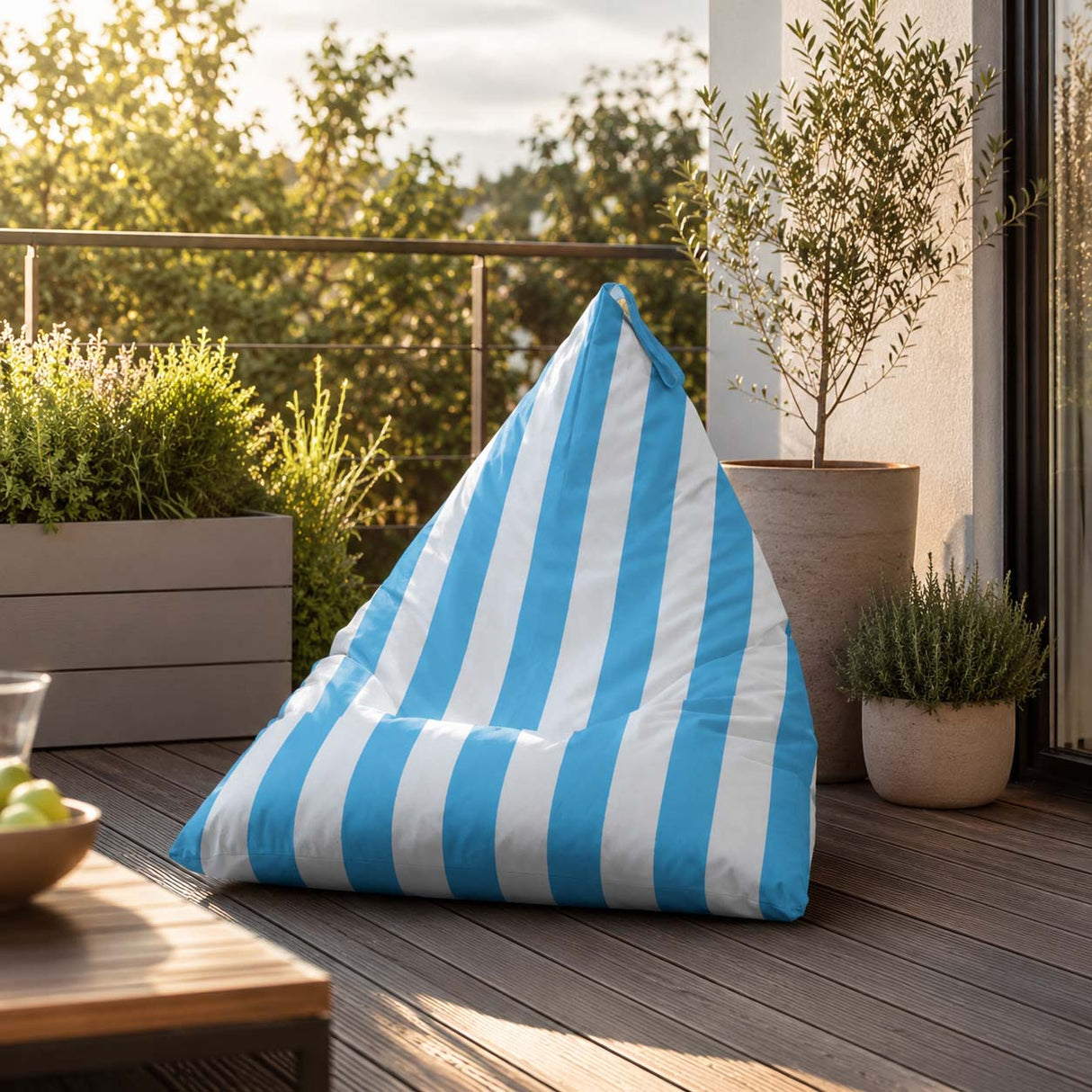 Pufa Pillow XL OXFORD Paski Kolorowe