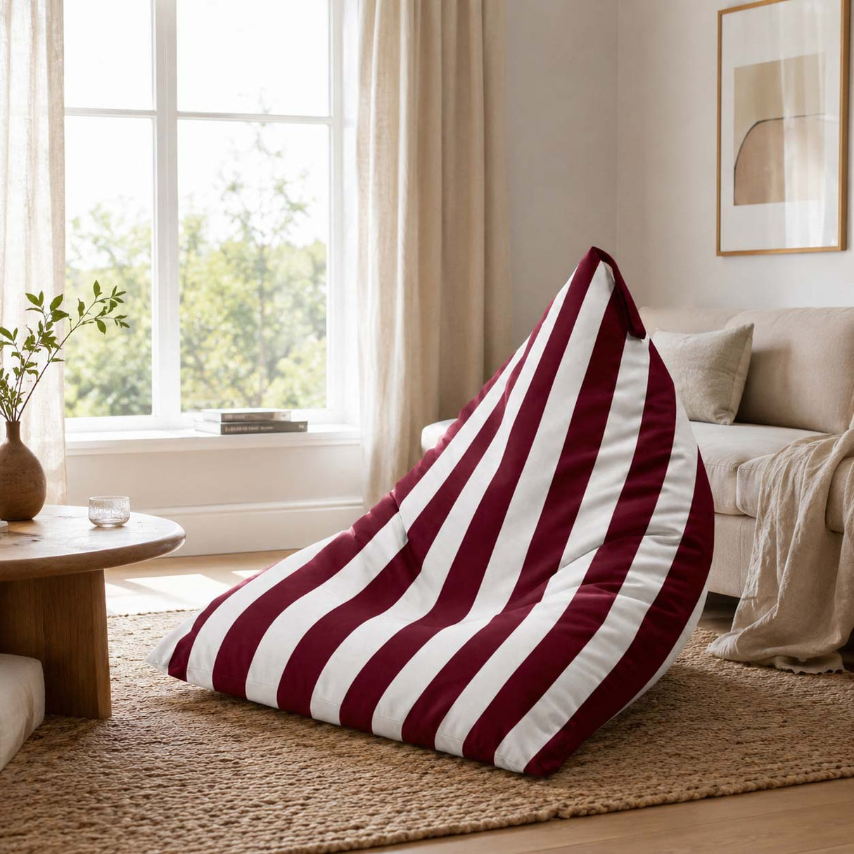 Pufa Pillow XL OXFORD Paski Kolorowe