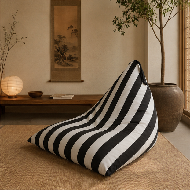Pufa Pillow XXL OXFORD Paski Kolorowe