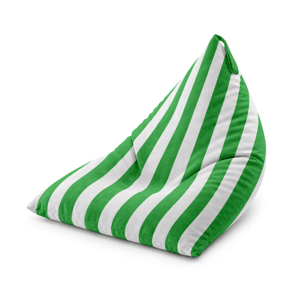 Pufa Pillow XL VELVET Paski Kolorowe Zielony