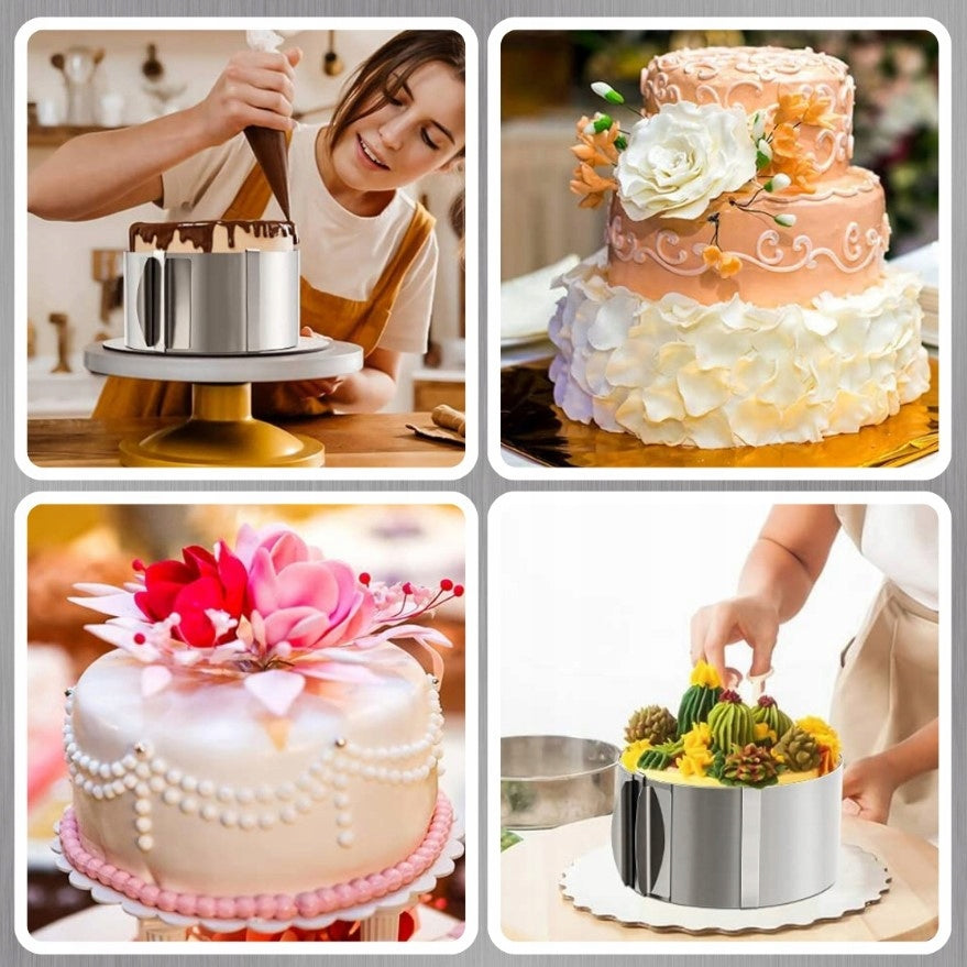 Rant do tortu regulowany tortownica 15cm