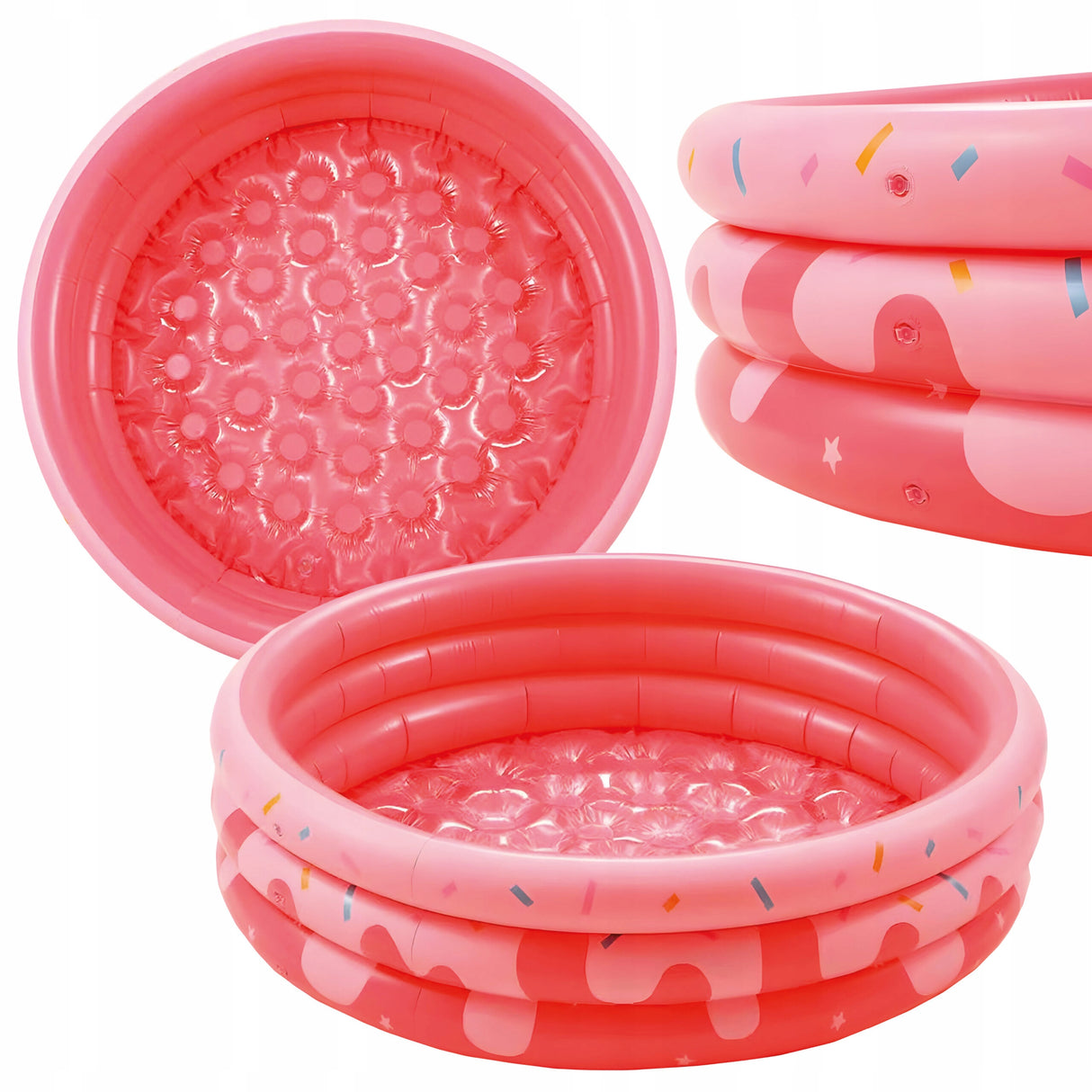 Basen Ogrodowy dla Dzieci Miękkie Dno Różowy