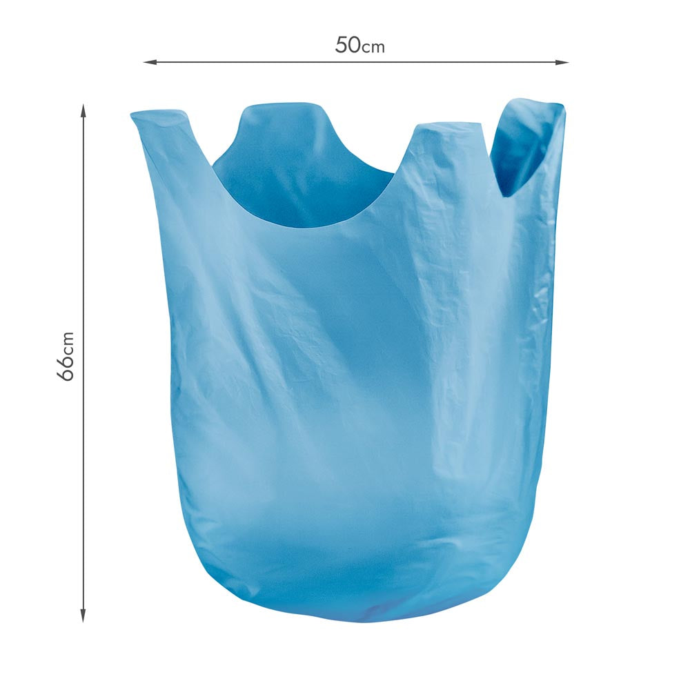 Niebieskie WIĄZANE worki na śmieci 35L