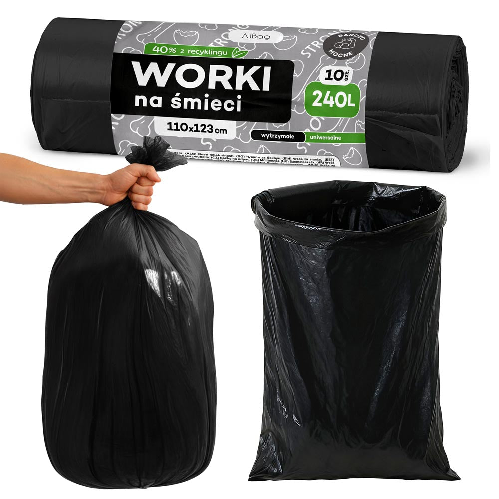UNIWERSALNE worki na śmieci 240L