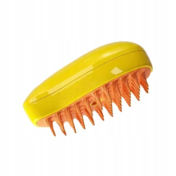 Szczotka Parowa dla Psa i Kota Elektryczna Żółta