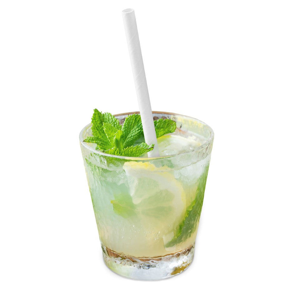 Słomki Papierowe Grube Białe 1500 szt.