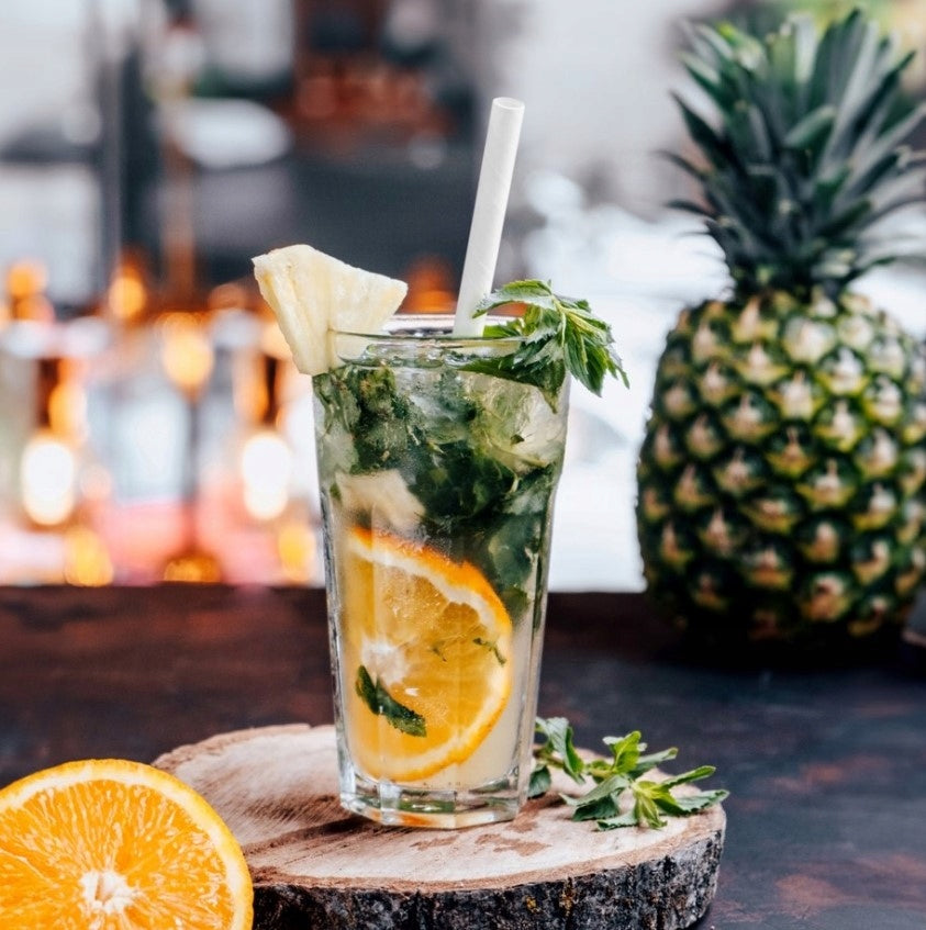 Słomki Papierowe Grube Białe 20cm 200 szt.