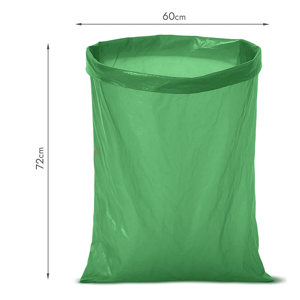 Zielone worki na śmieci z recyklingu 60 L