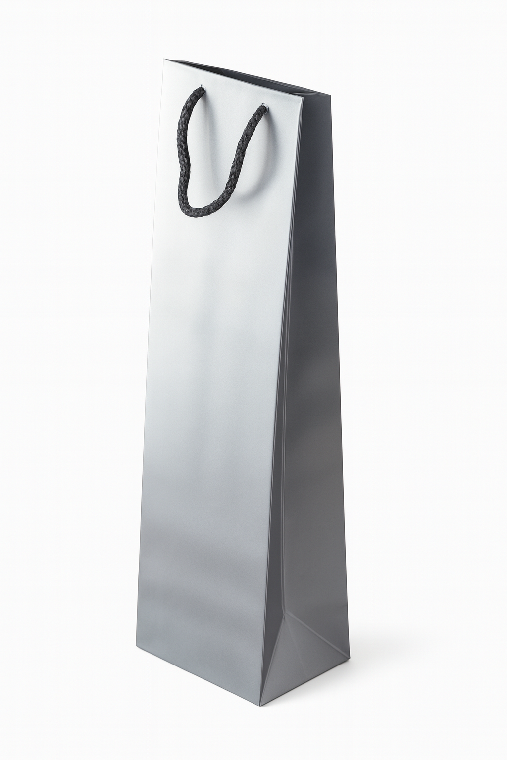 Torba laminowana z uchwytem sznurkowym 110x90x400mm Srebrna