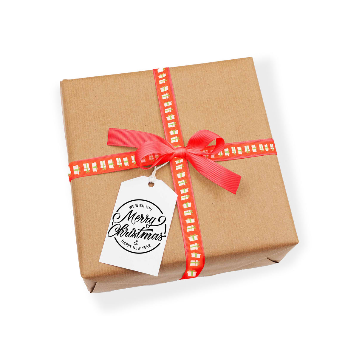 Tasiemka wstążka CZERWONA ŚWIĄTECZNA PREZENT