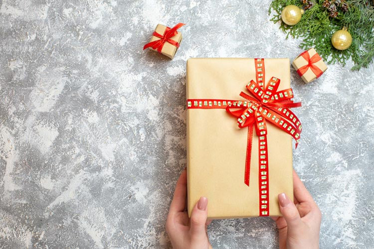 Tasiemka wstążka CZERWONA ŚWIĄTECZNA PREZENT