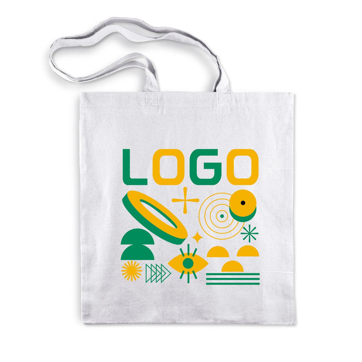 Torba bawełniana z nadrukiem 380x420mm 145g/m2 Biała