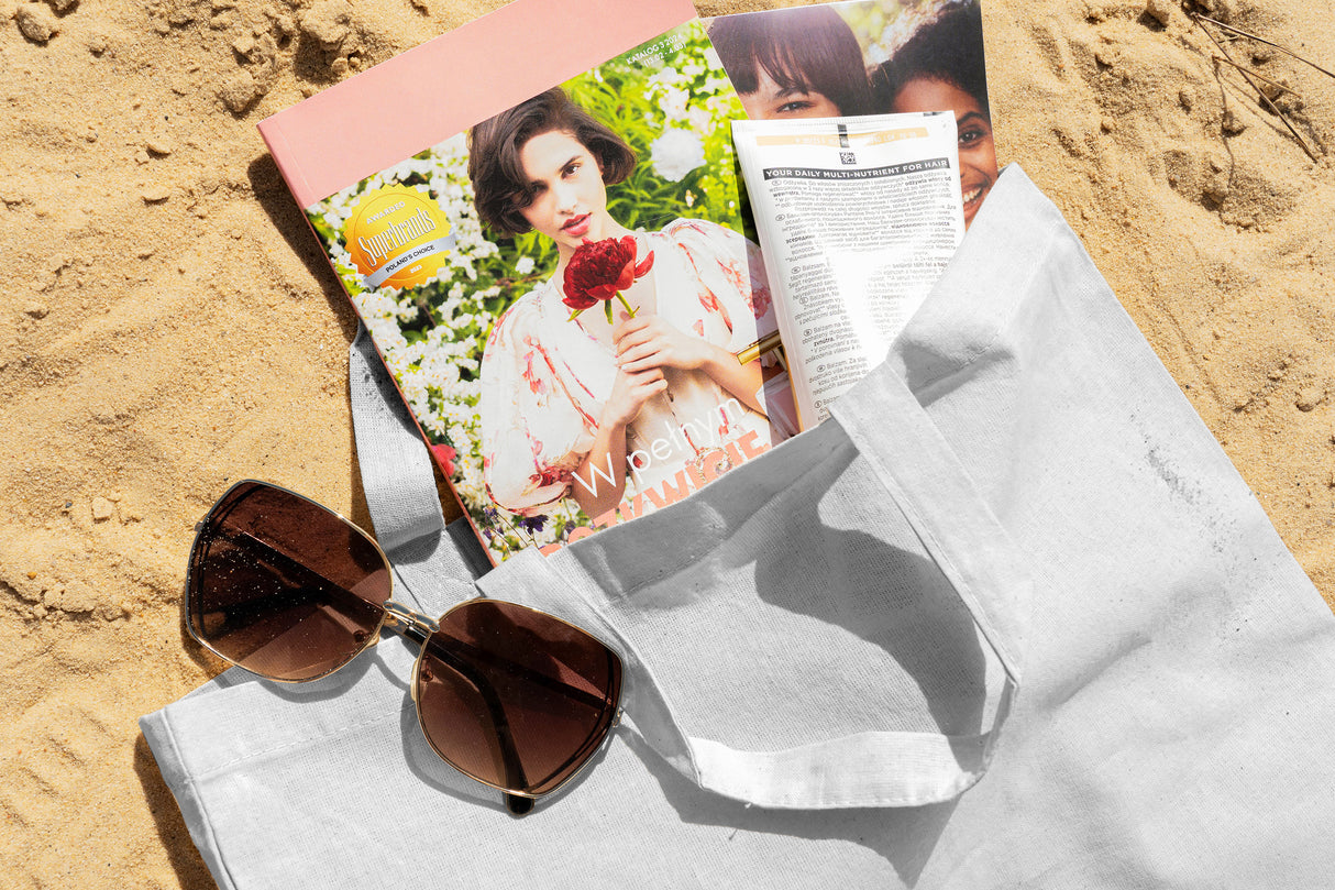 Torba bawełniana 380x420mm Biała Uchwyt: 35cm