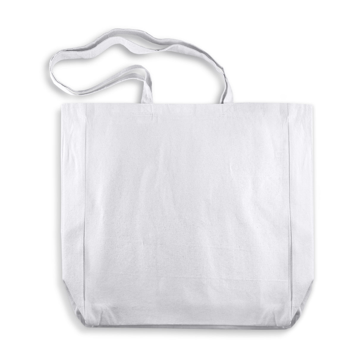 Torba bawełniana z własnym nadrukiem 380x80x80x420mm Biała 220g/m2