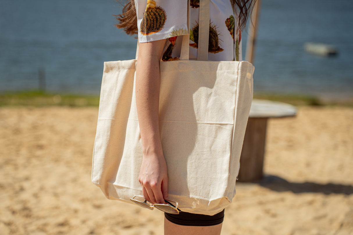 Torba bawełniana 380x80x80x420mm Ecru Uchwyt: 70cm