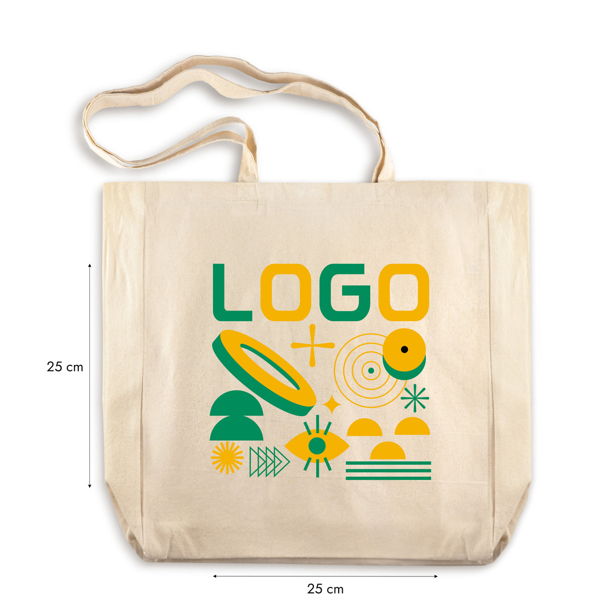 Torba bawełniana z własnym nadrukiem 380x80x80x420mm ecru 220g/m2