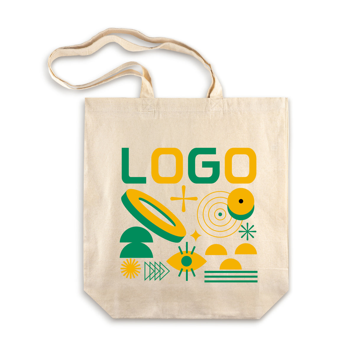 Torba bawełniana z własnym nadrukiem 380x80x420mm ecru 220g/m2