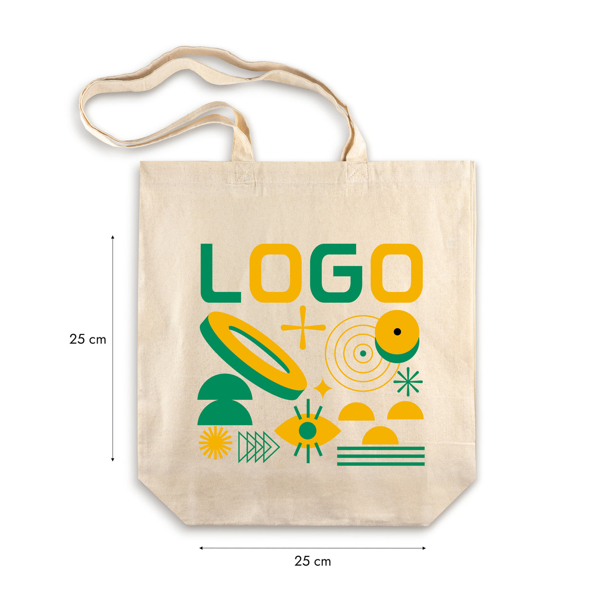 Torba bawełniana z własnym nadrukiem 380x80x420mm ecru 220g/m2