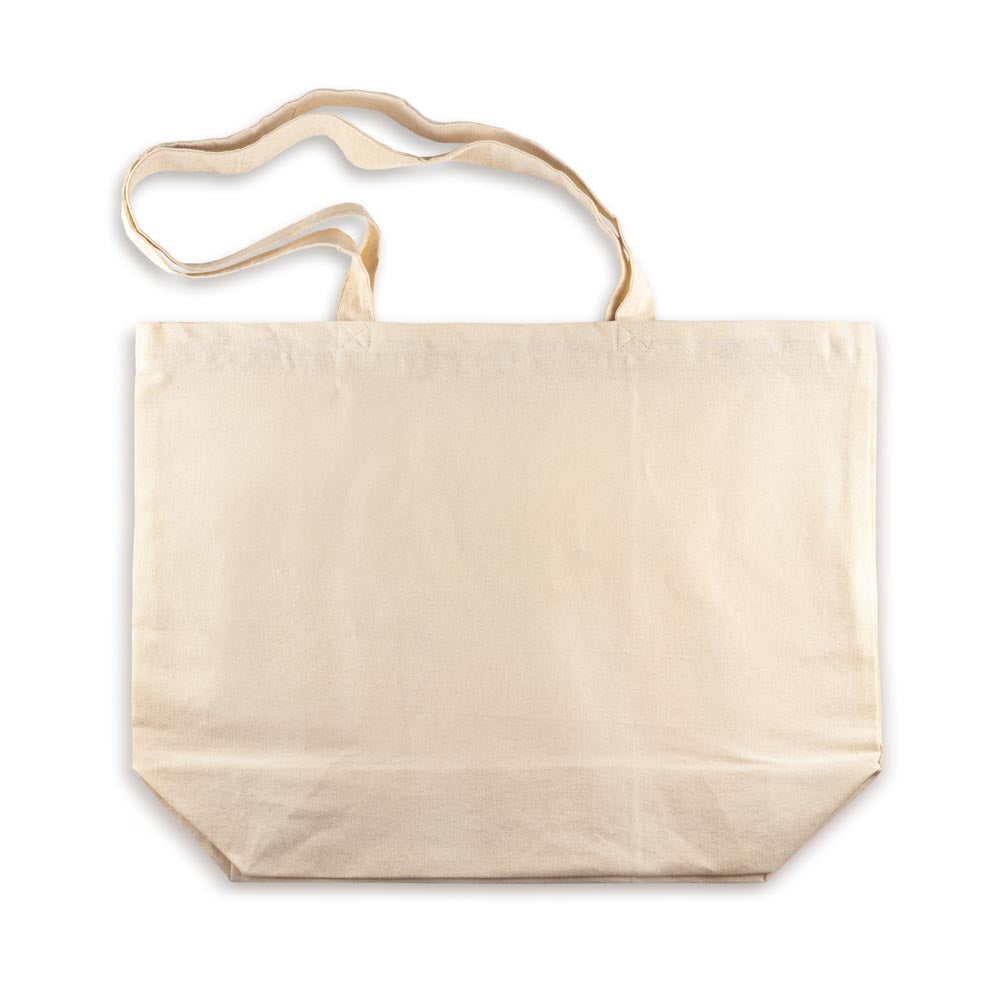 Torba Bawełniana 500x150x370mm Ecru Uchwyt: 70 cm