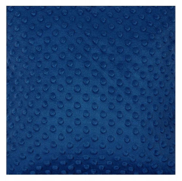 Tkanina Minky NIebieska Ciemny niebieski 1mb