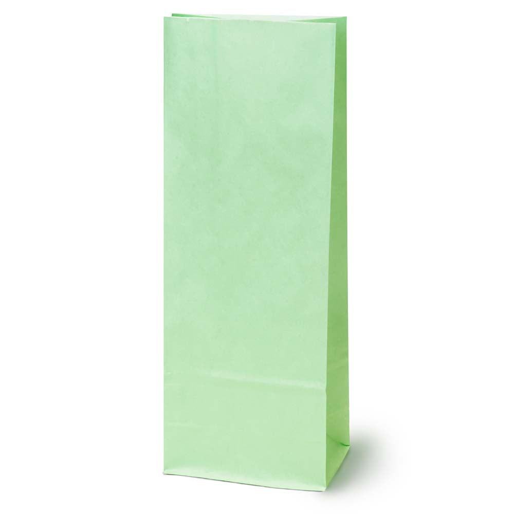 Torba papierowa klockowa 100x70x280mm Zielona