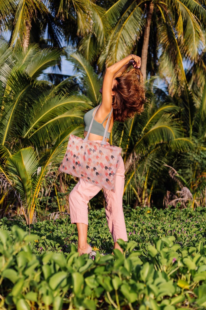 Torba plażowa OXFORD różowa