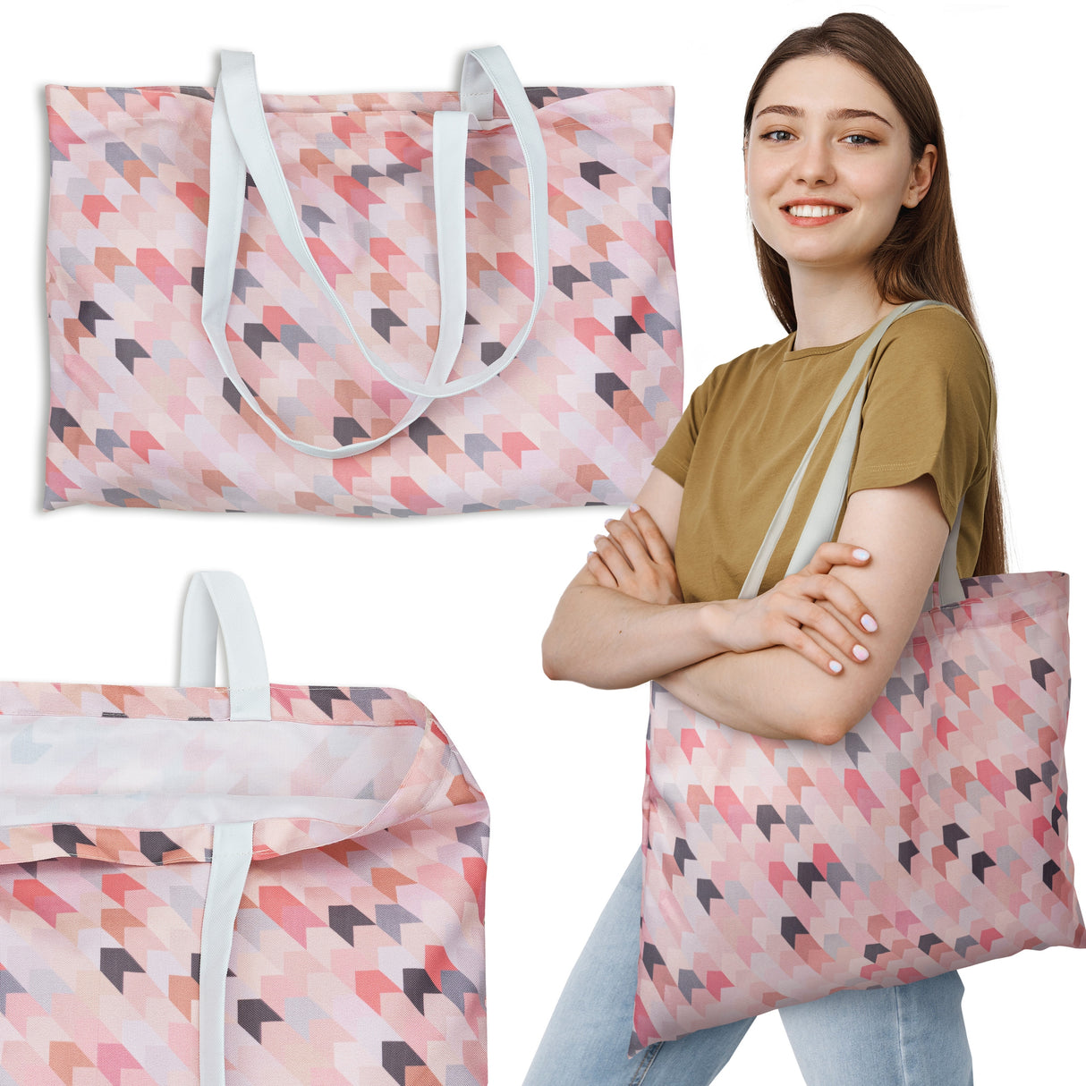 Torba plażowa OXFORD różowa