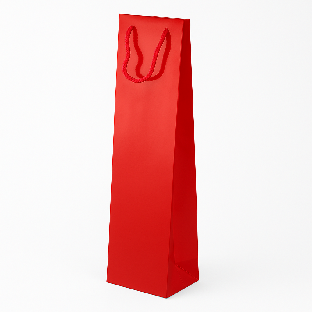 Torba laminowana z uchwytem sznurkowym 110x90x400mm Czerwona