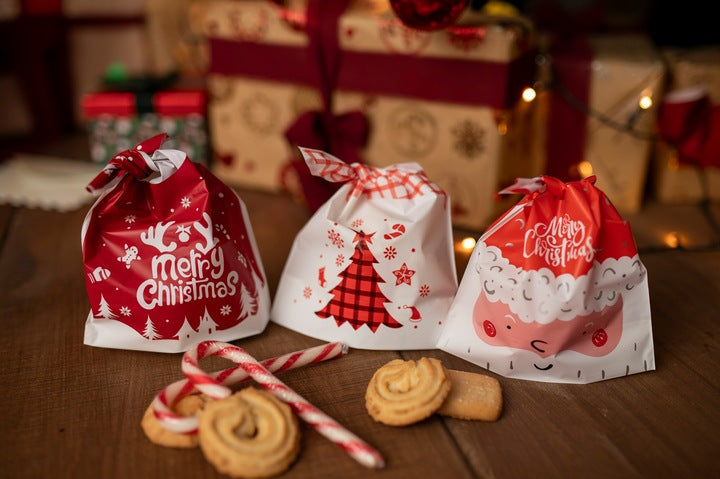 Świąteczne woreczki na prezenty 12szt.