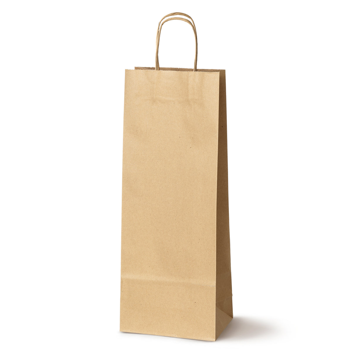 Torba Papierowa z Uchwytem Skręcanym 160x90x390mm Brązowa