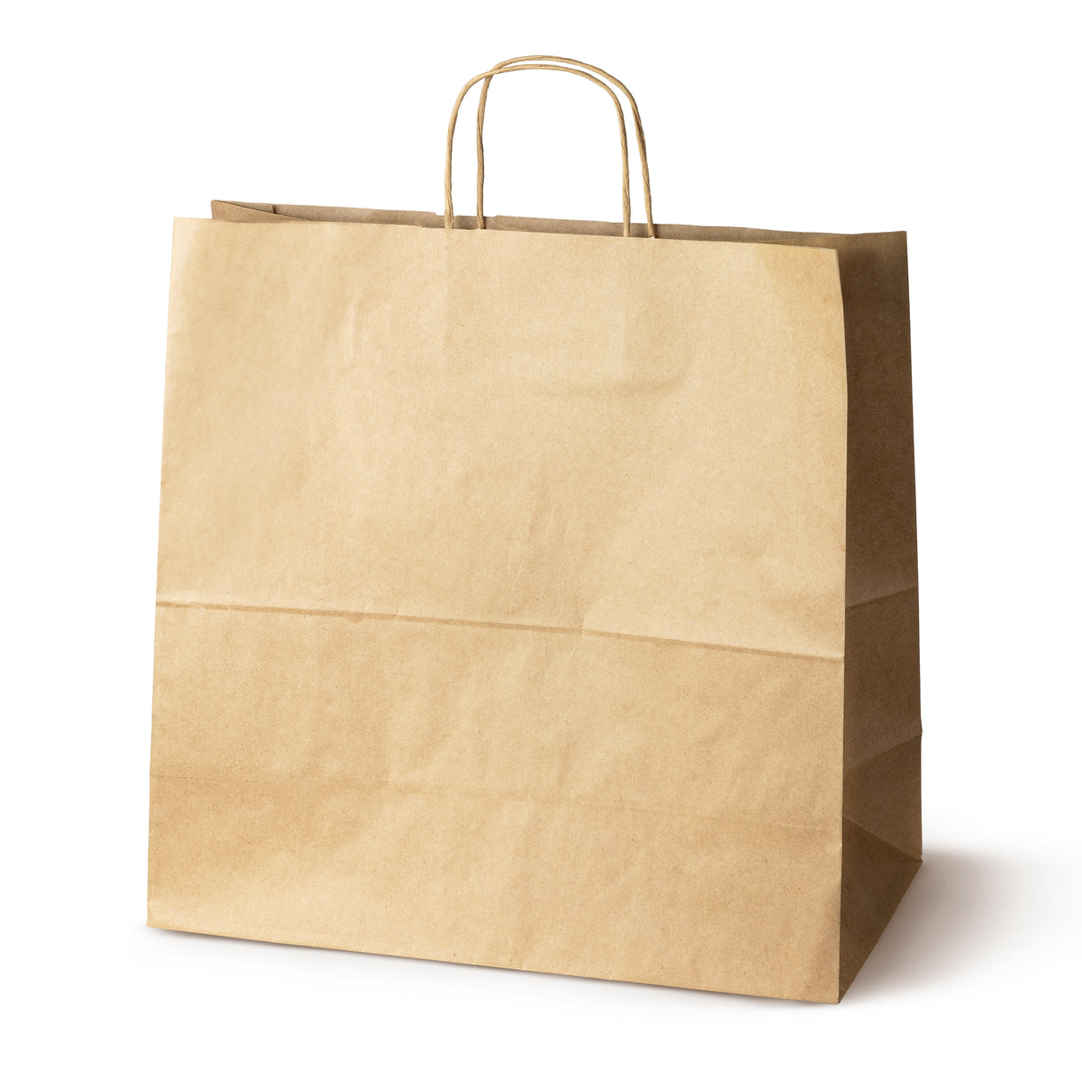 Torba papierowa z uchwytem skręcanym 400x180x390mm Brązowa