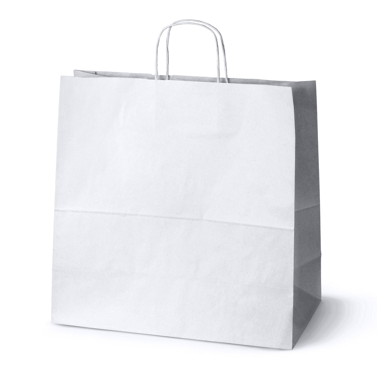 Torba Papierowa 400x180x390mm z Nadrukiem FULLPRINT Biała 50 szt.