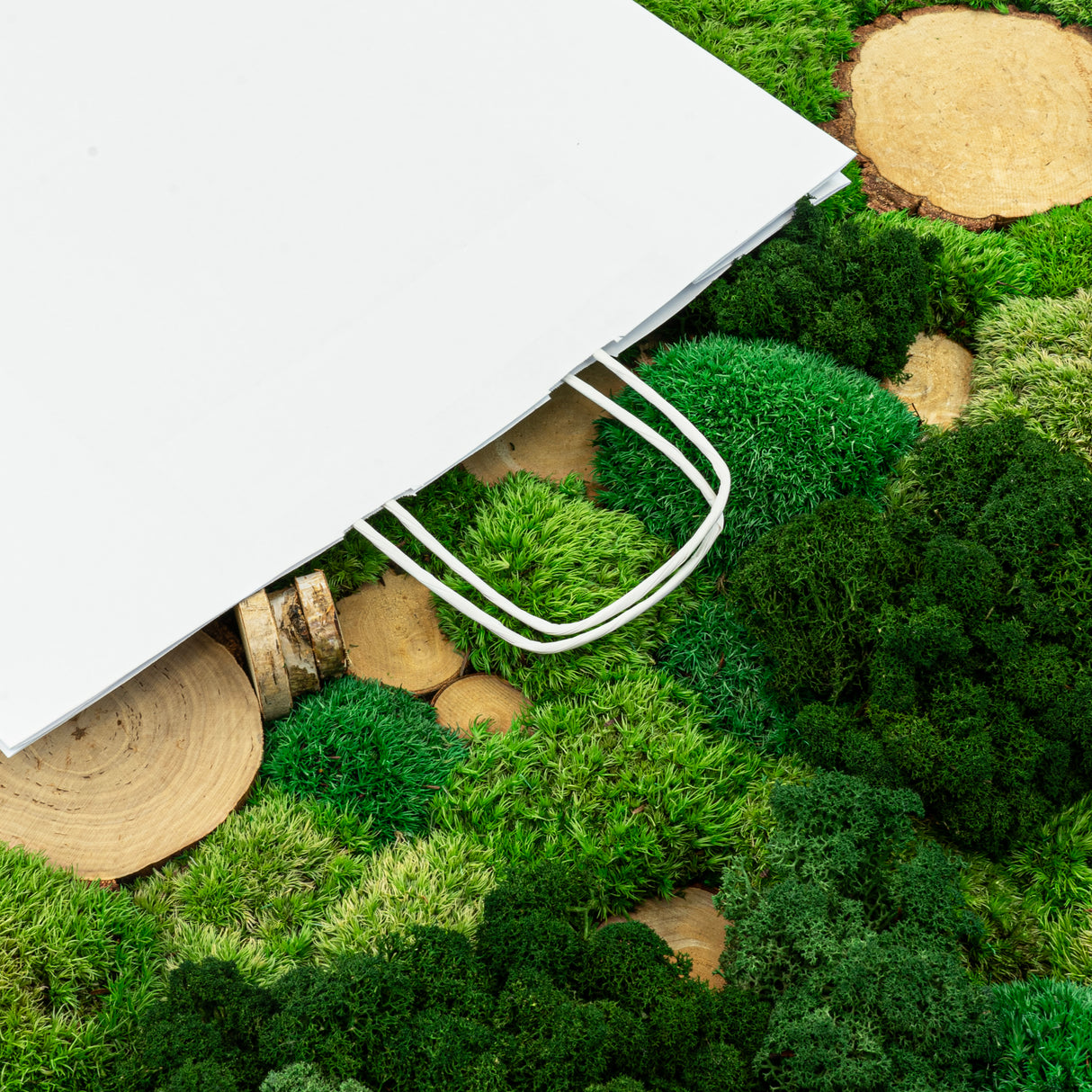 Torba papierowa z uchwytem skręcanym 400x180x390mm Biała