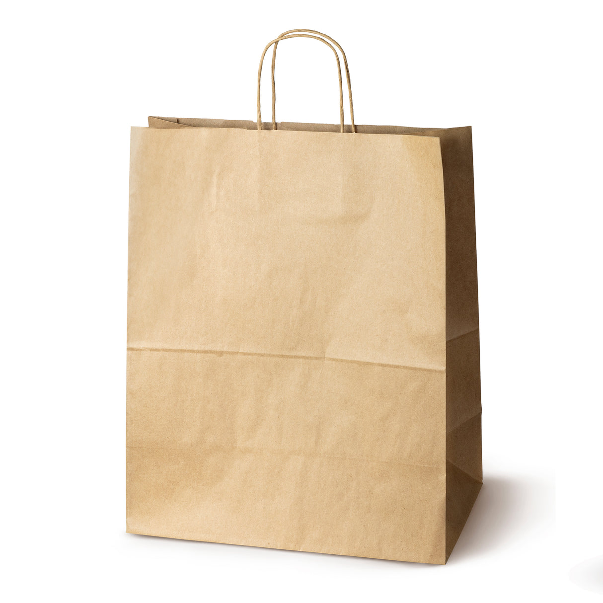 Torba papierowa z uchwytem skręcanym 350x180x440mm Brązowa